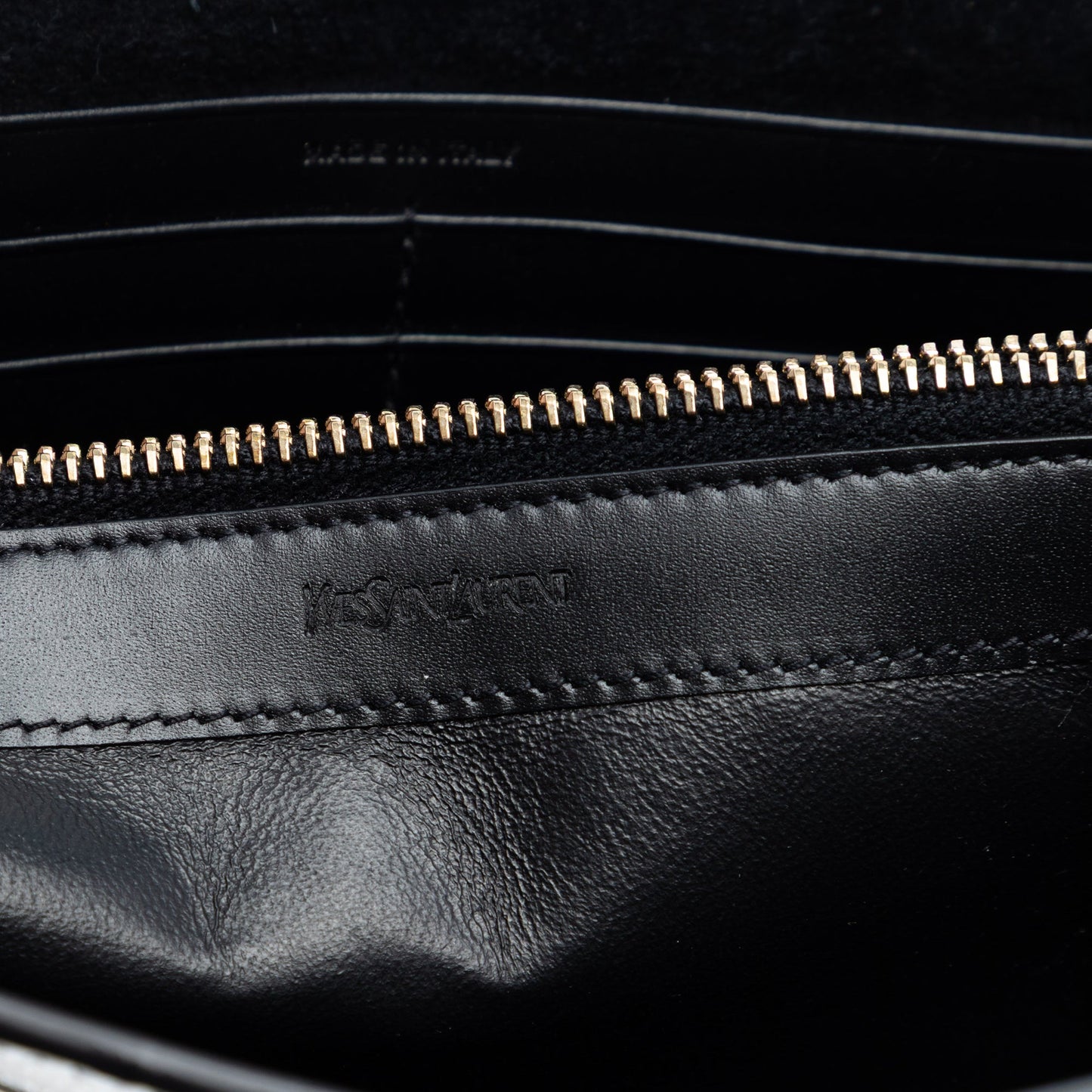 Crinkled Metallic Calfskin Belle de Jour Chain Clutch