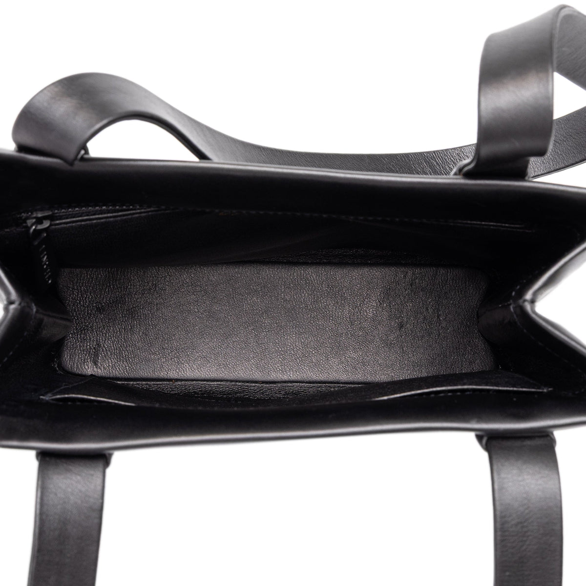 Chanel Mini Calfskin Logo Shoulder Bag — Black