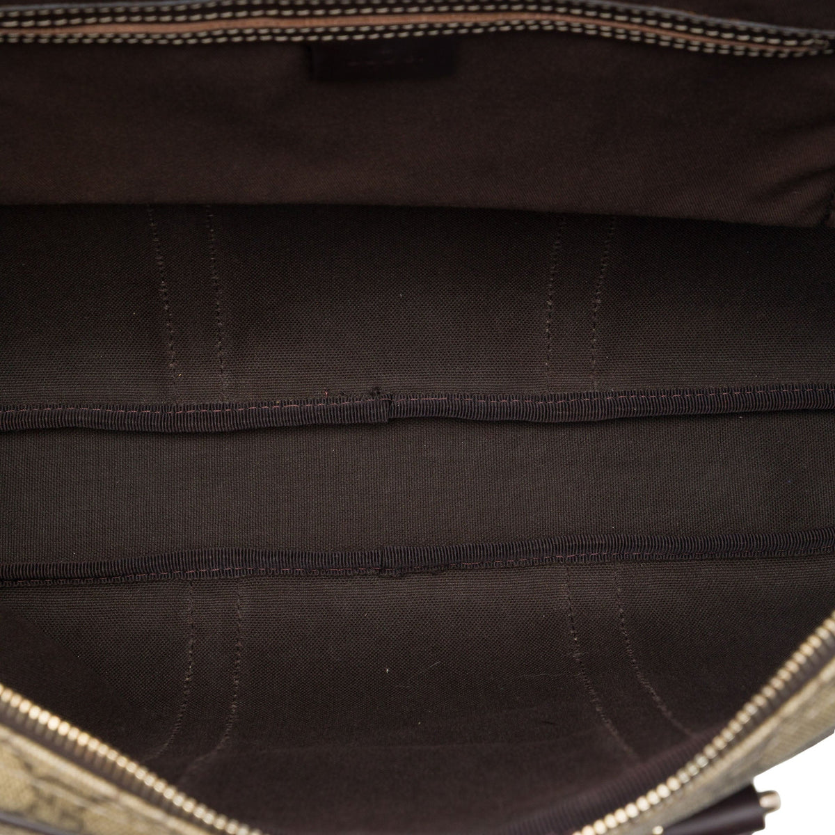 Gucci GG Supreme Business Bag — Beige