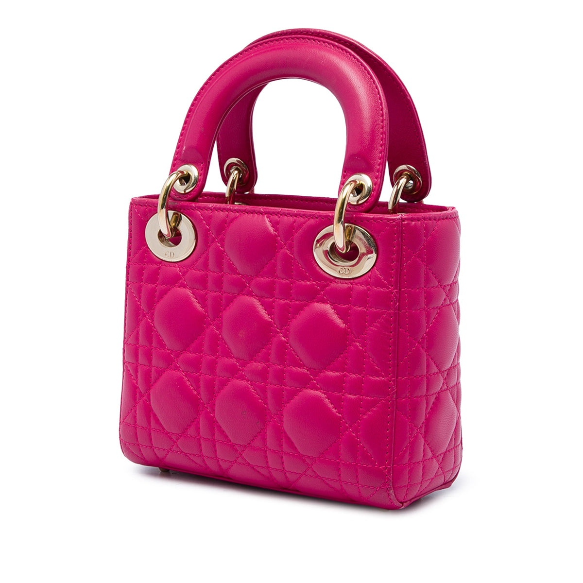 Dior Mini Lambskin Cannage Lady Dior