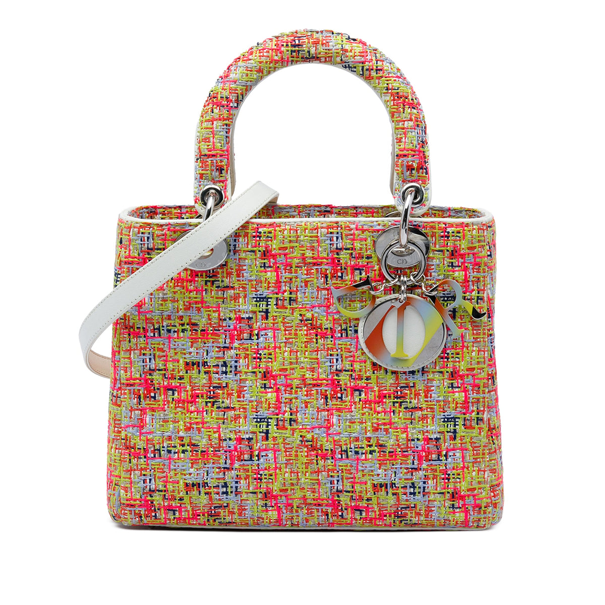 Dior Medium Multicolor Tweed Lady Dior