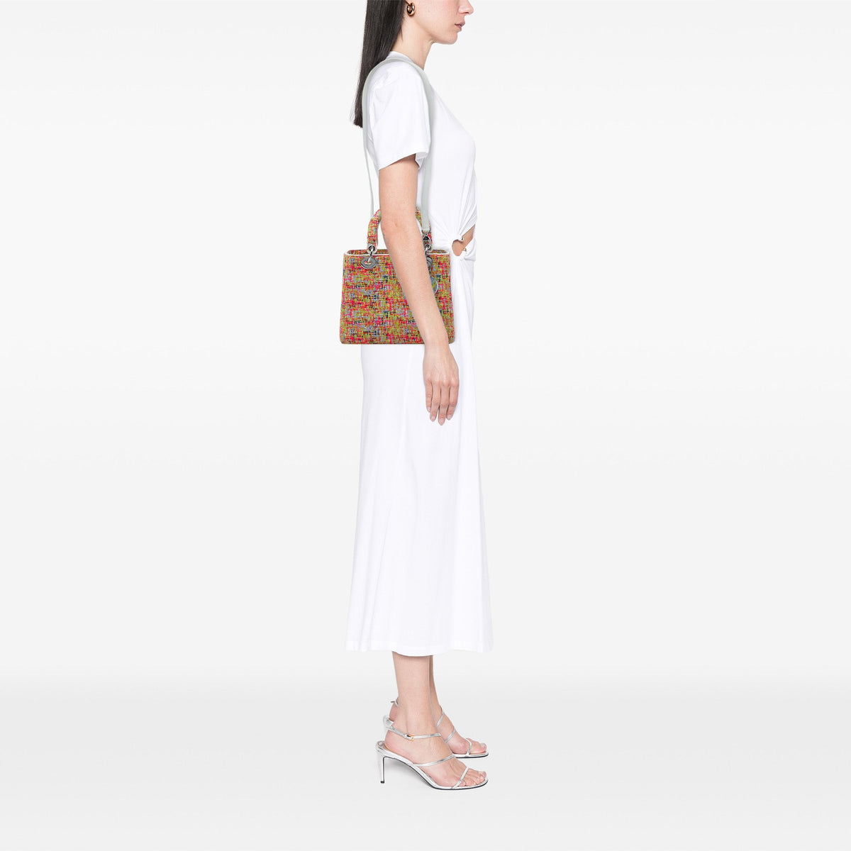 Dior Medium Multicolor Tweed Lady Dior
