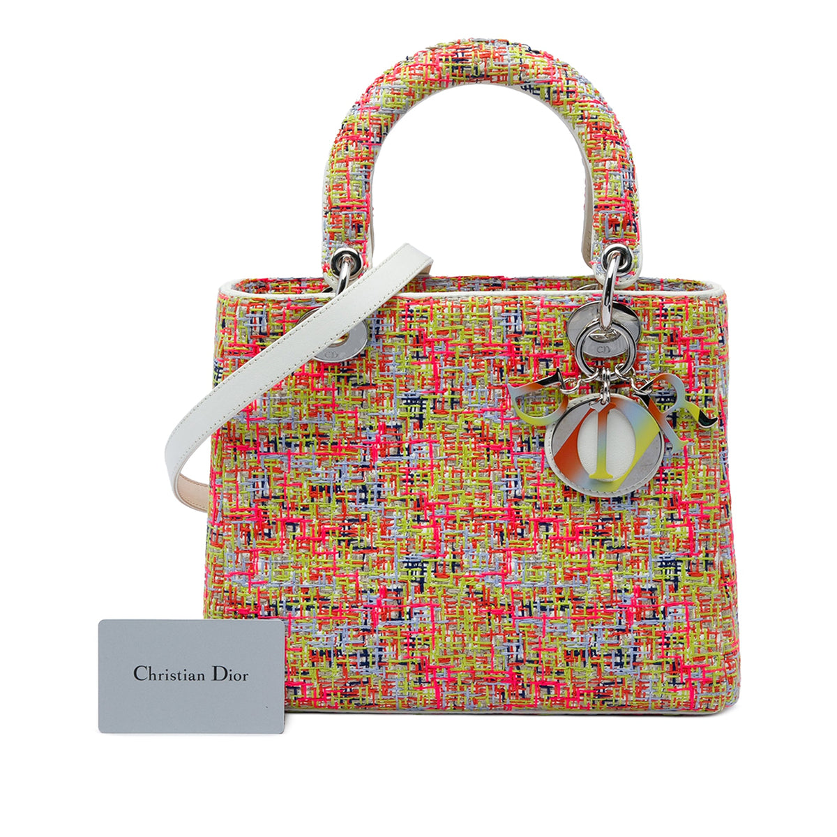 Dior Medium Multicolor Tweed Lady Dior