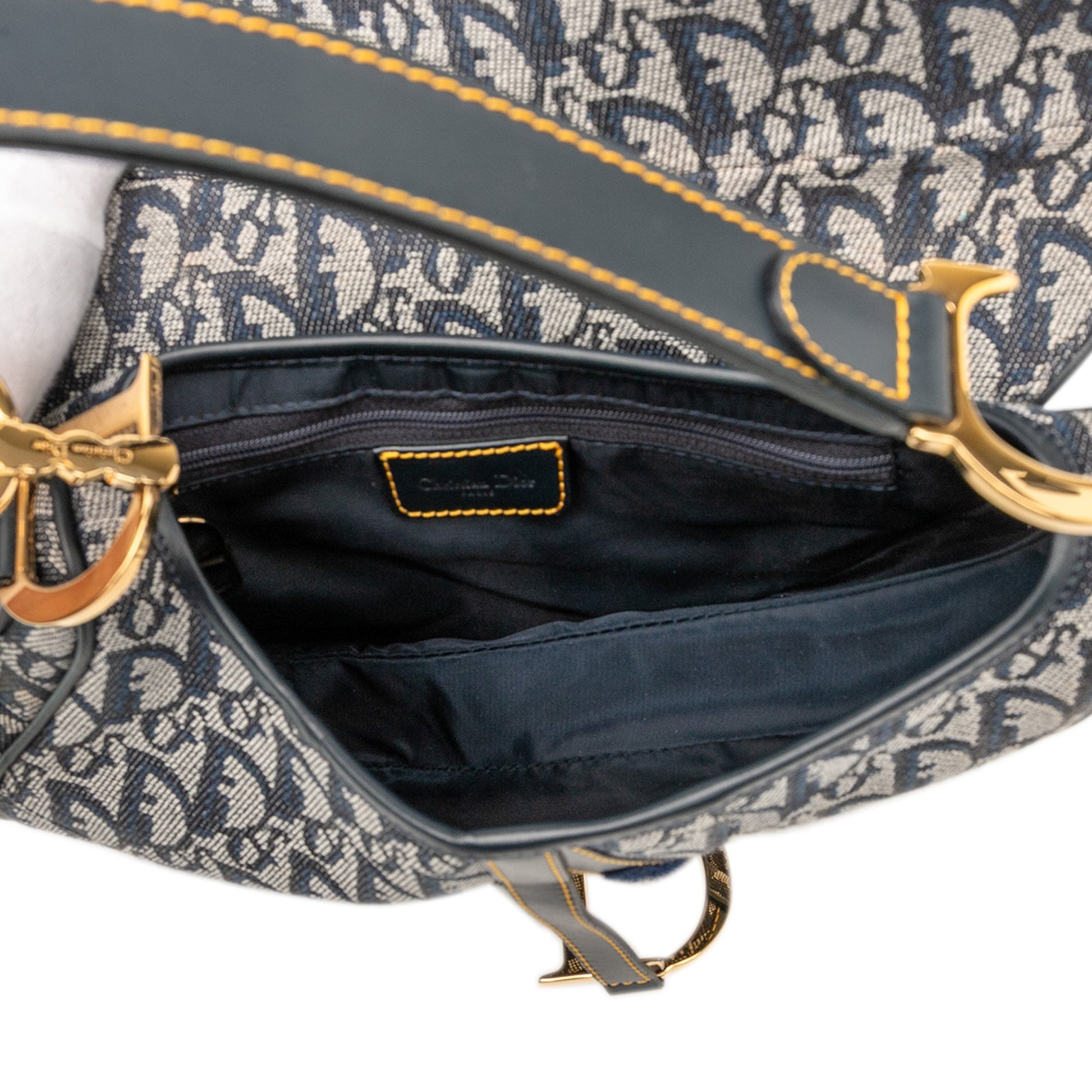 Dior Diorissimo Canvas Saddle Bag