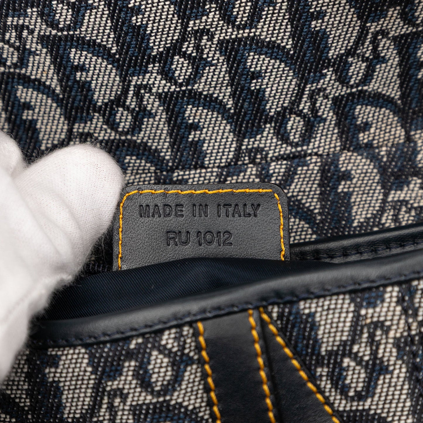 Dior Diorissimo Canvas Saddle Bag