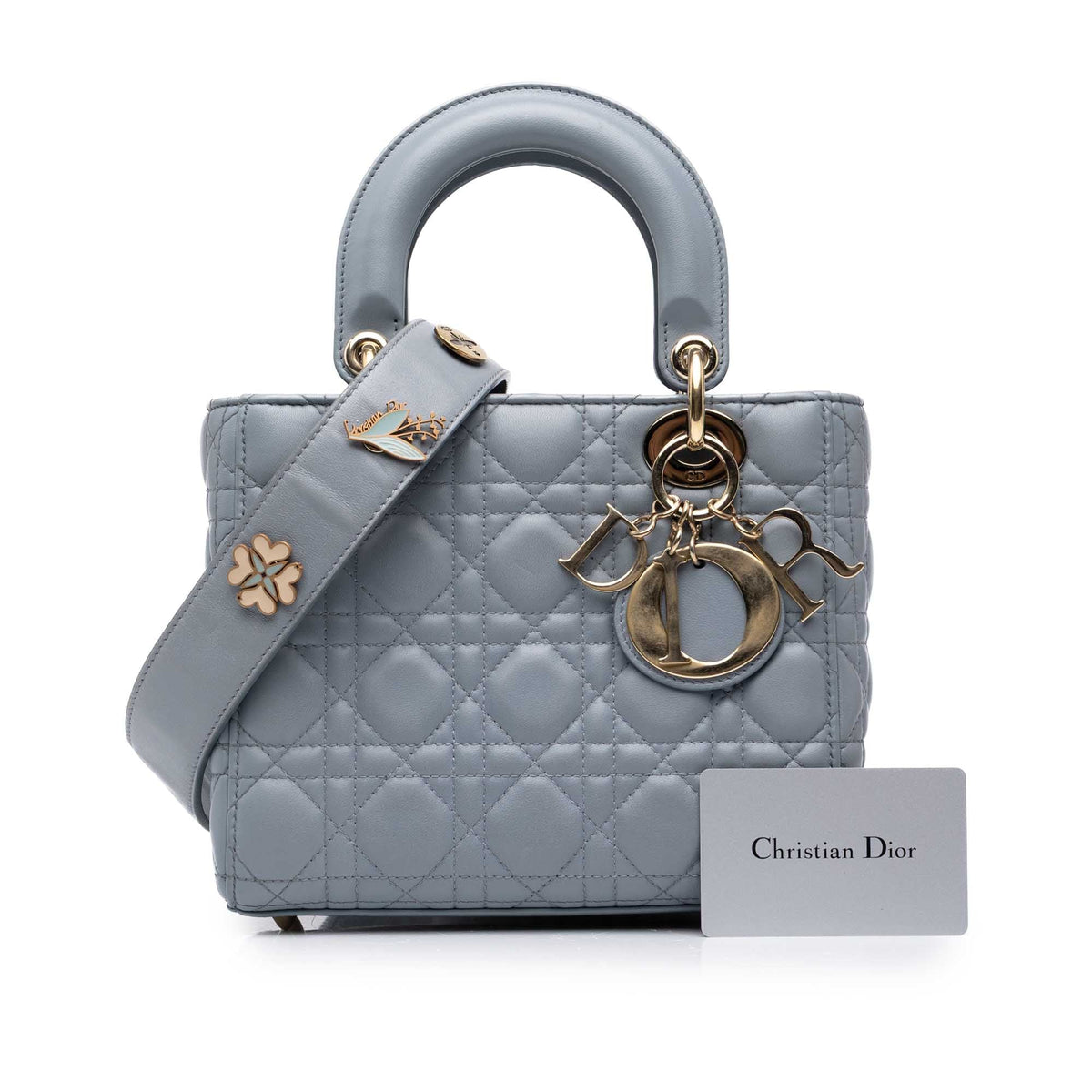 Dior Small Lambskin Cannage MyABCDior Lady Dior — Blue