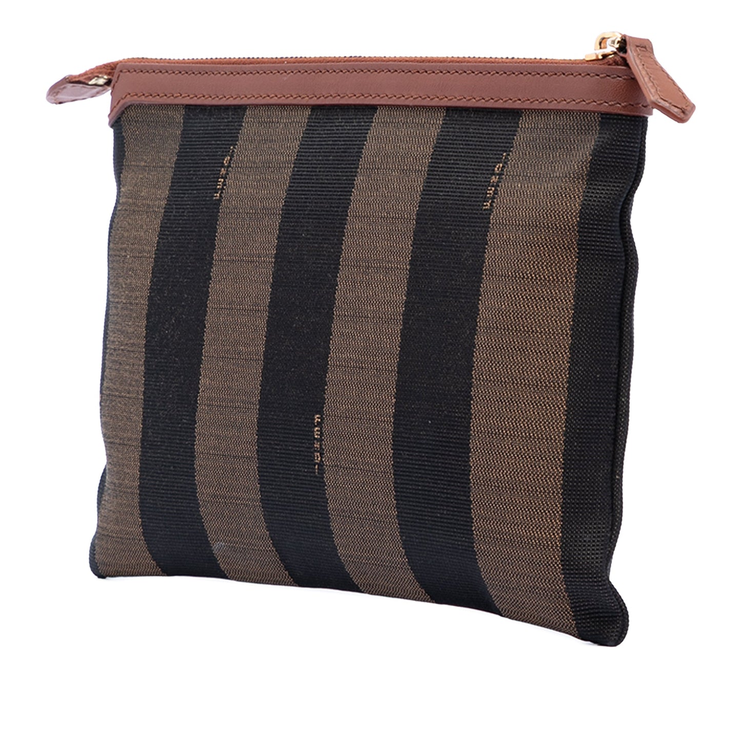 Fendi Pequin Canvas Clutch