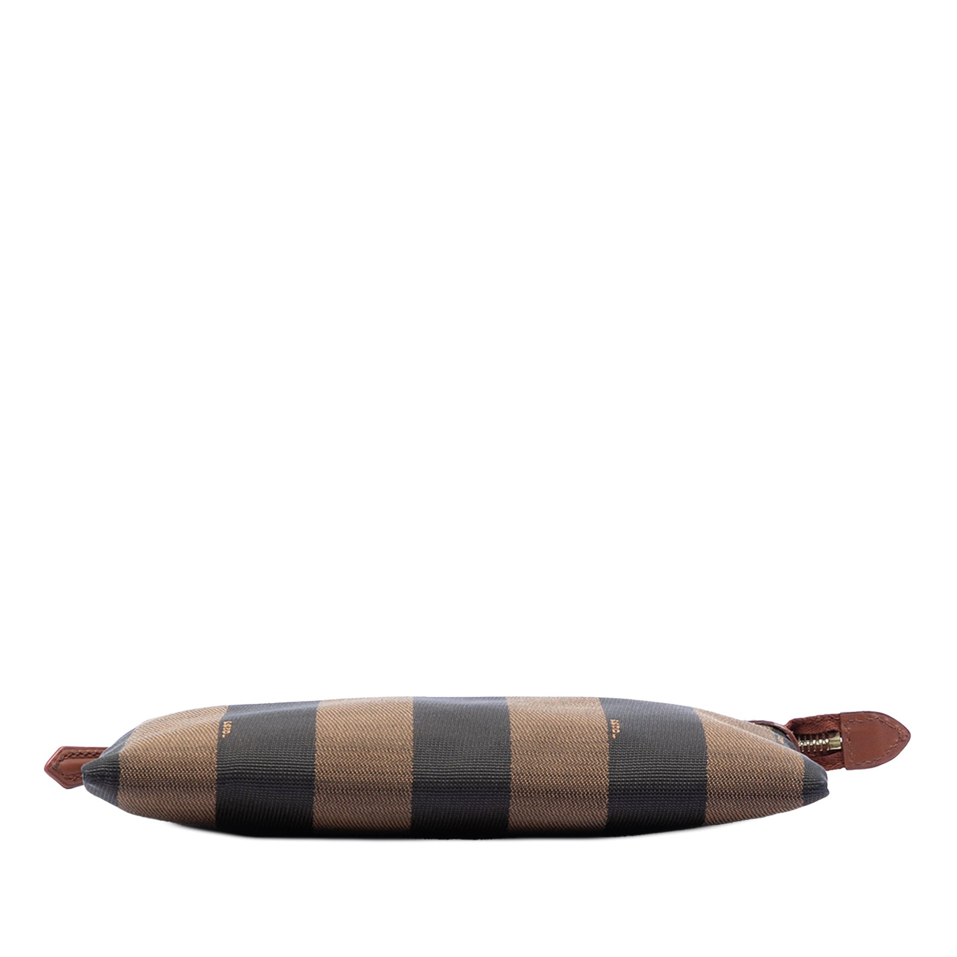 Fendi Pequin Canvas Clutch