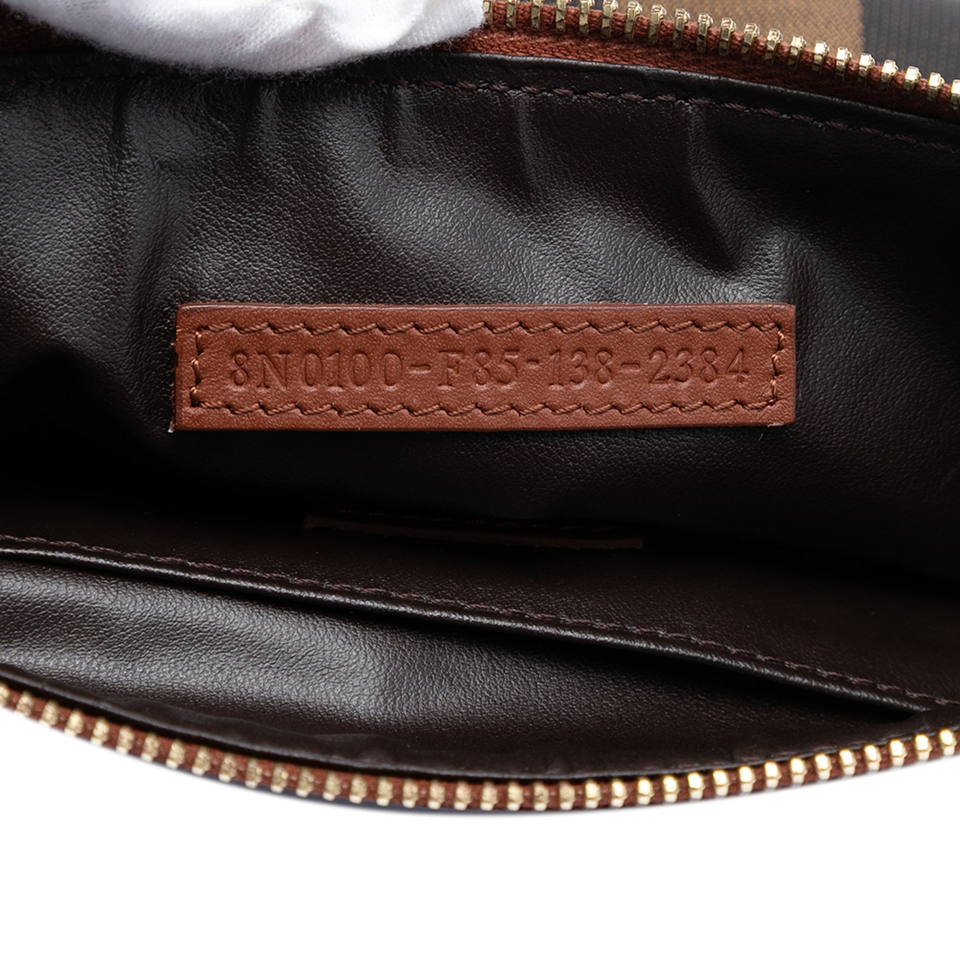 Fendi Pequin Canvas Clutch