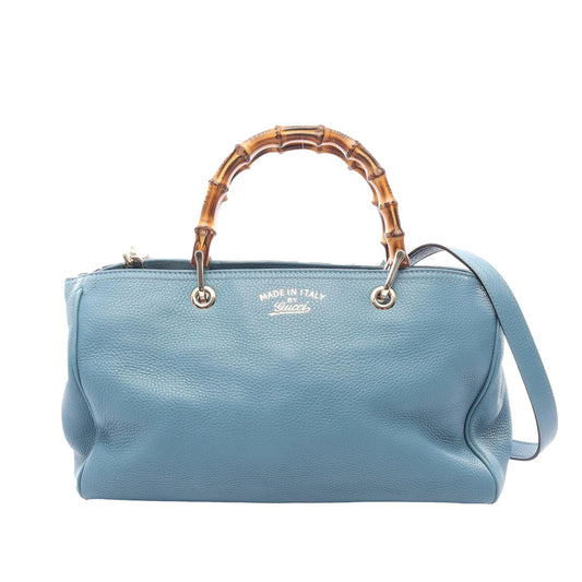 Gucci Medium Calfskin Bamboo Shopper Satchel