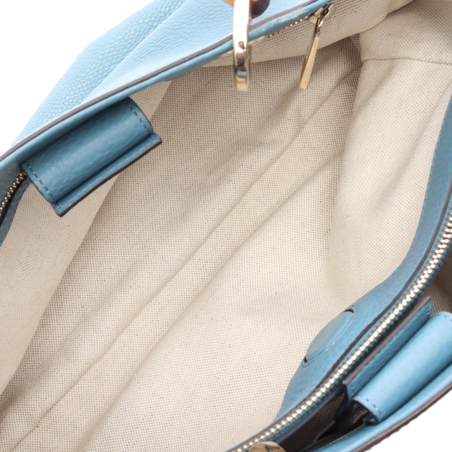 Gucci Medium Calfskin Bamboo Shopper Satchel