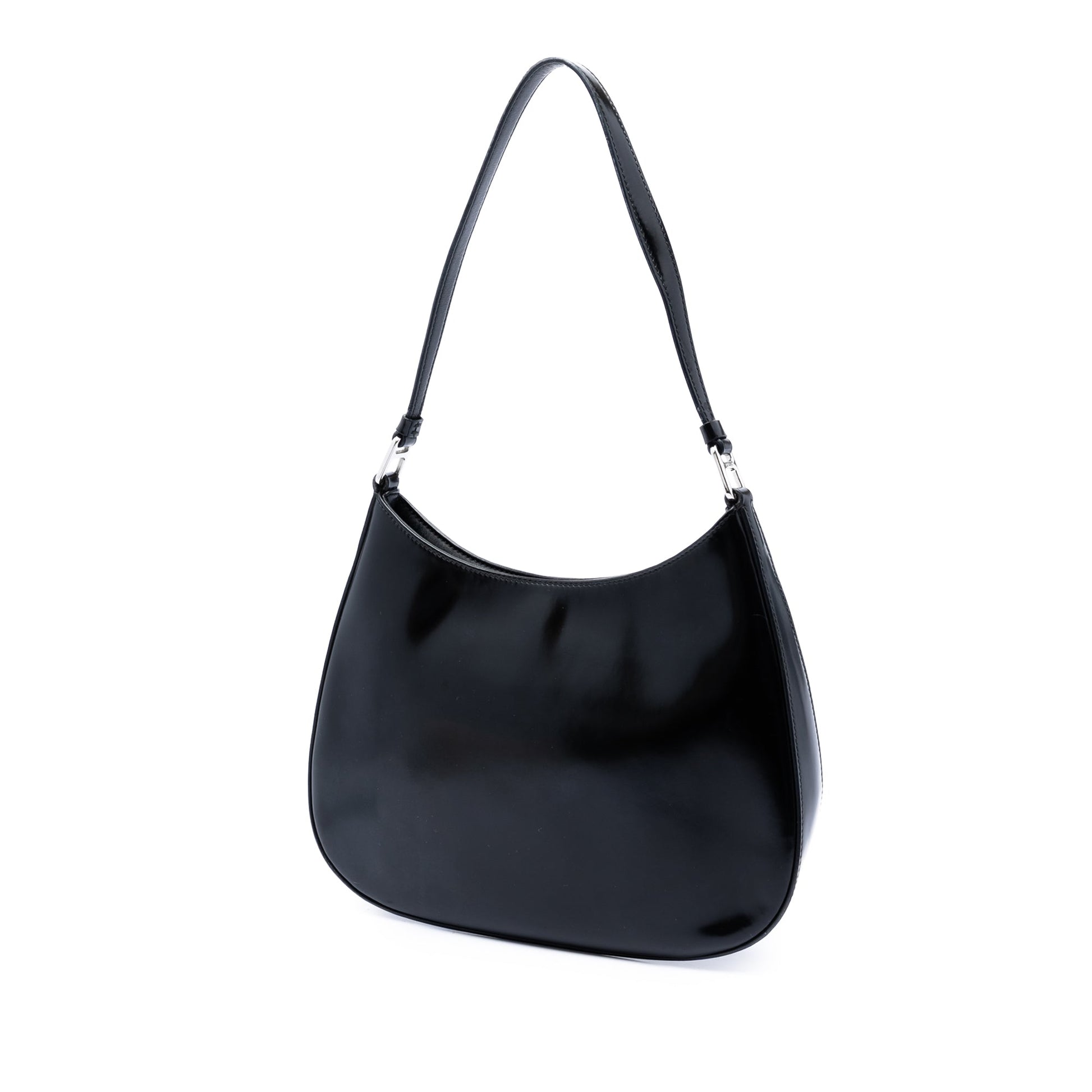 Prada Spazzolato Leather Cleo Shoulder Bag