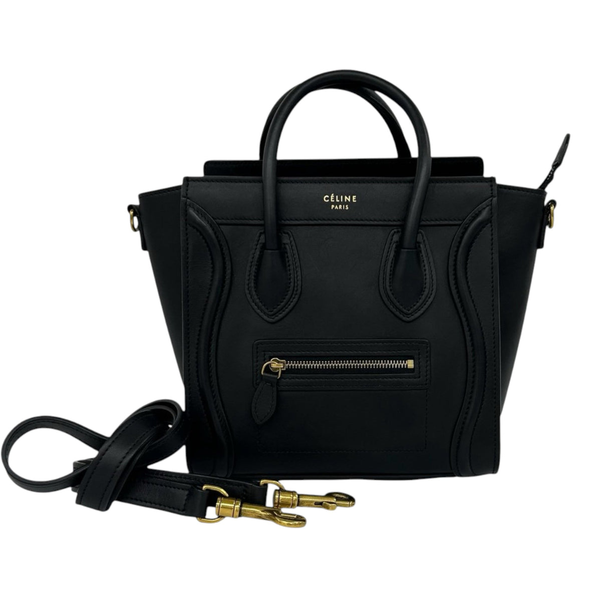Celine Nano Leather Luggage Tote