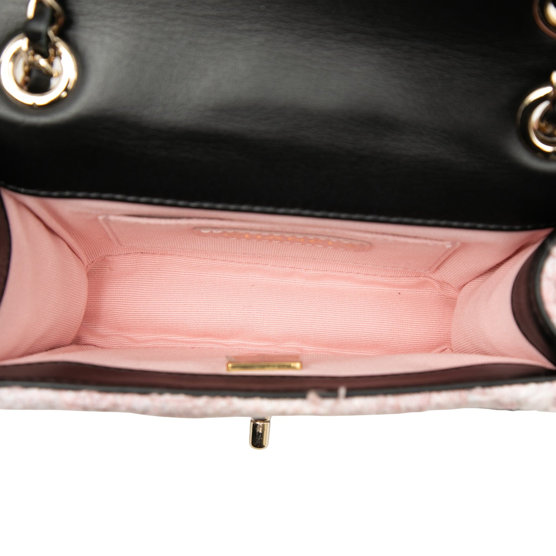 Chanel Mini Calfskin Braided Quilted Tweed My Own Frame Flap