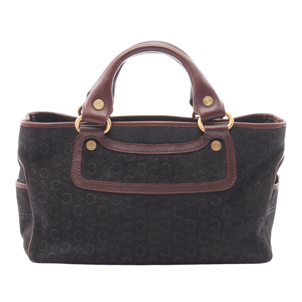 Celine C Macadam Suede Boogie Handbag
