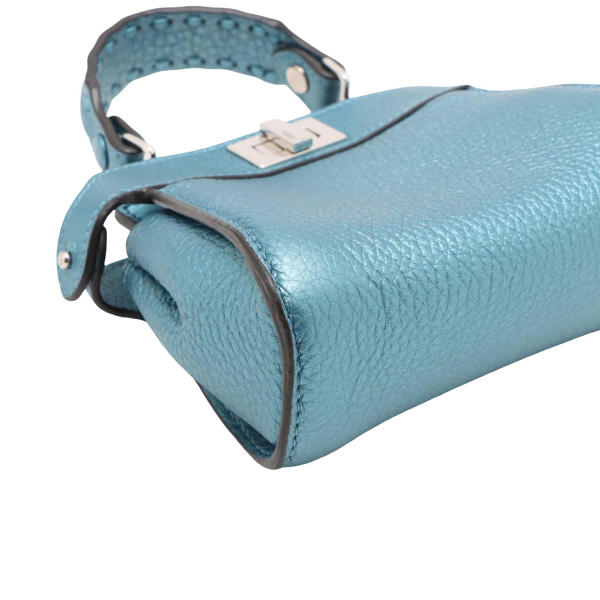 Fendi Nano Nappa Peekaboo Satchel — Blue
