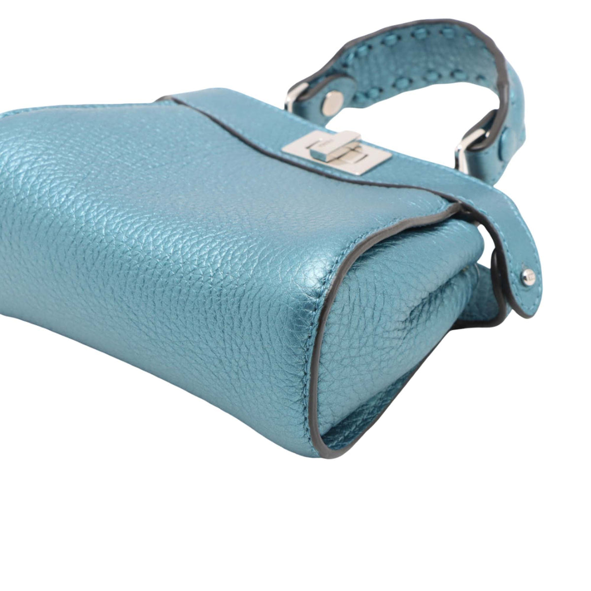 Fendi Nano Nappa Peekaboo Satchel — Blue