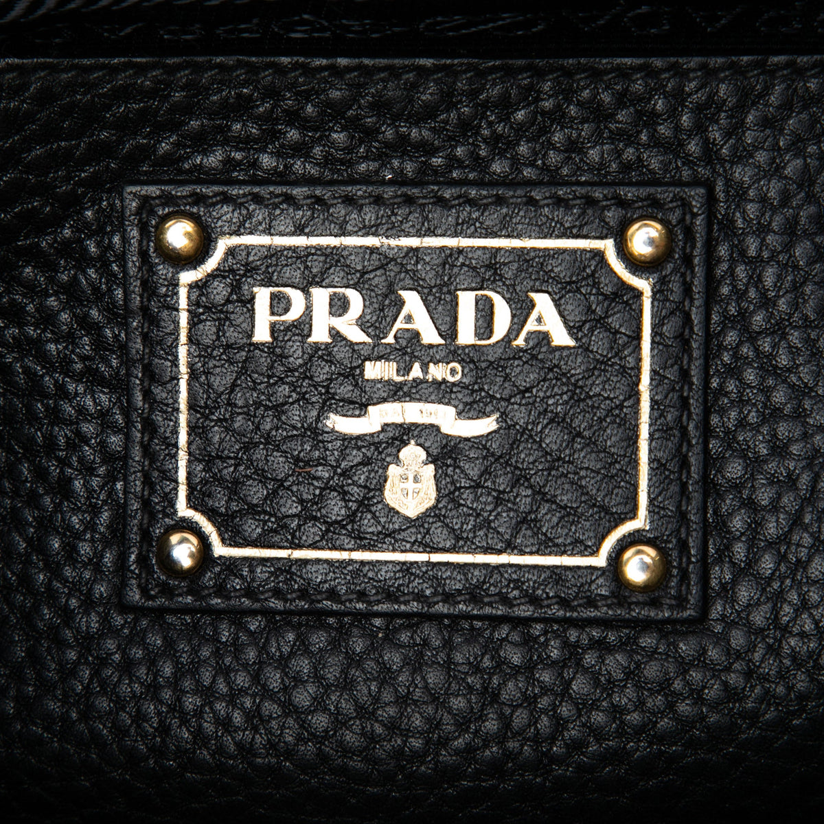 Prada Vitello Daino Soundlock Satchel