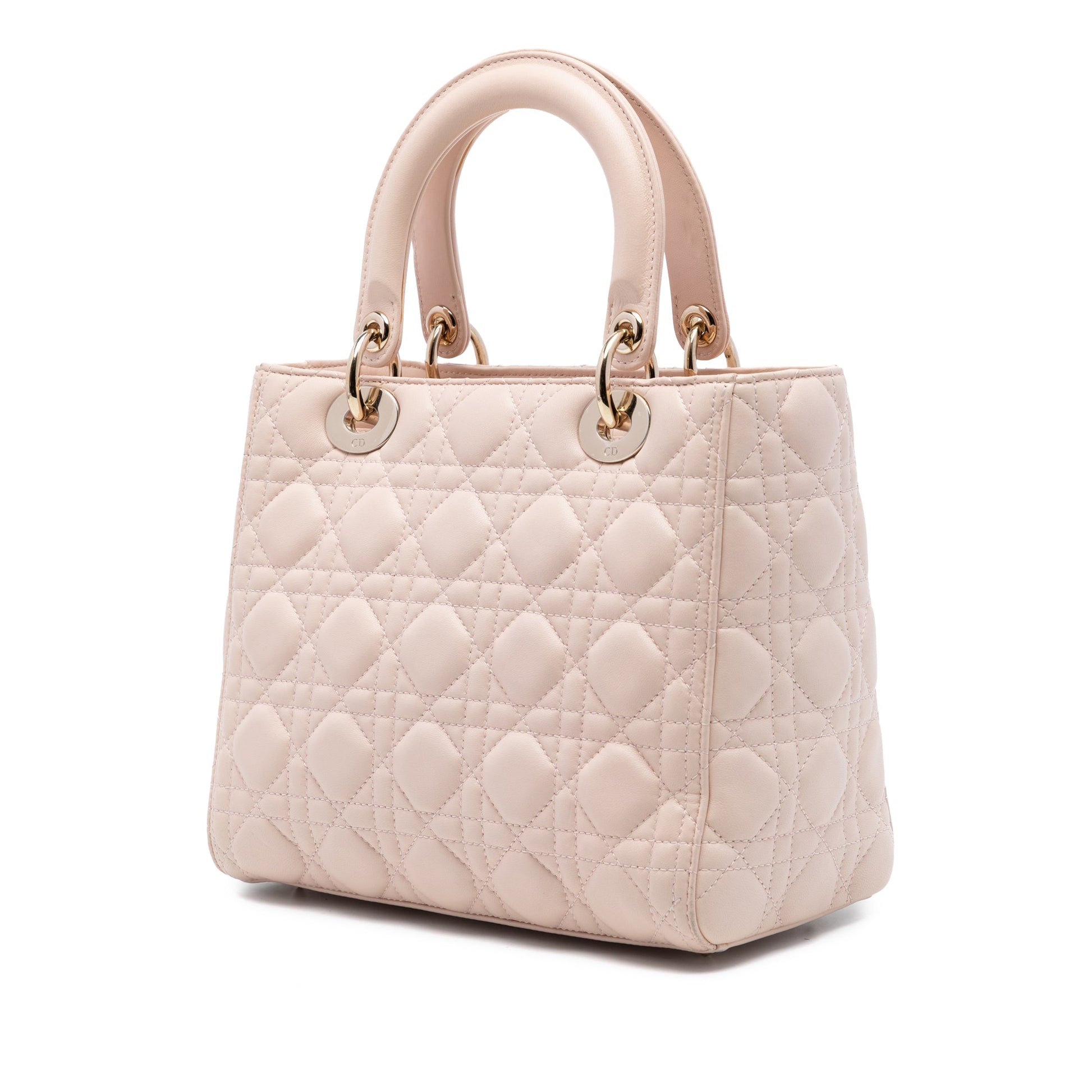 Dior Medium Lambskin Cannage Lady Dior