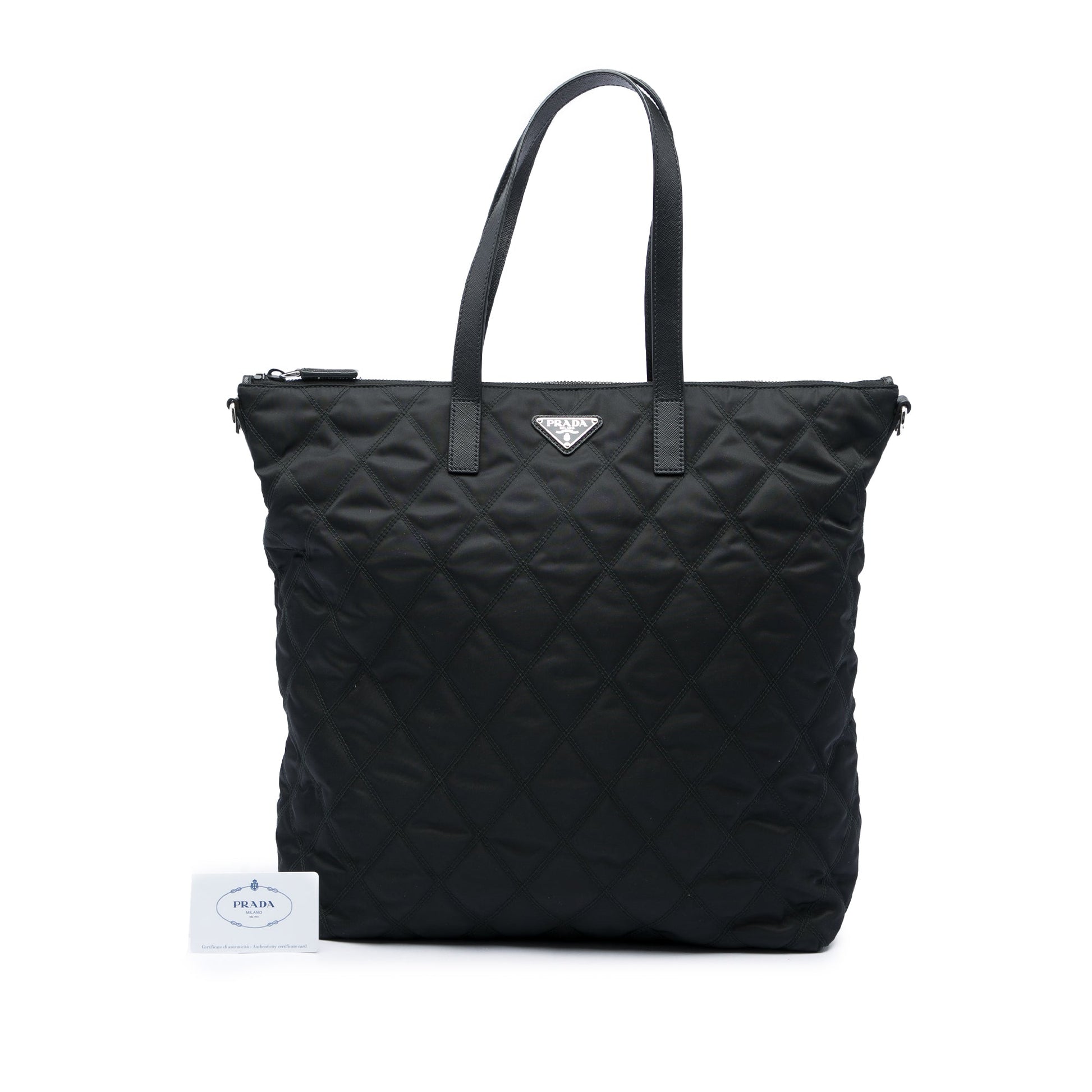 Prada Impuntu Tessuto Satchel