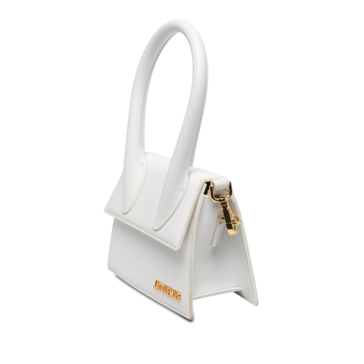 Jacquemus Leather Le Chiquito Moyen — White