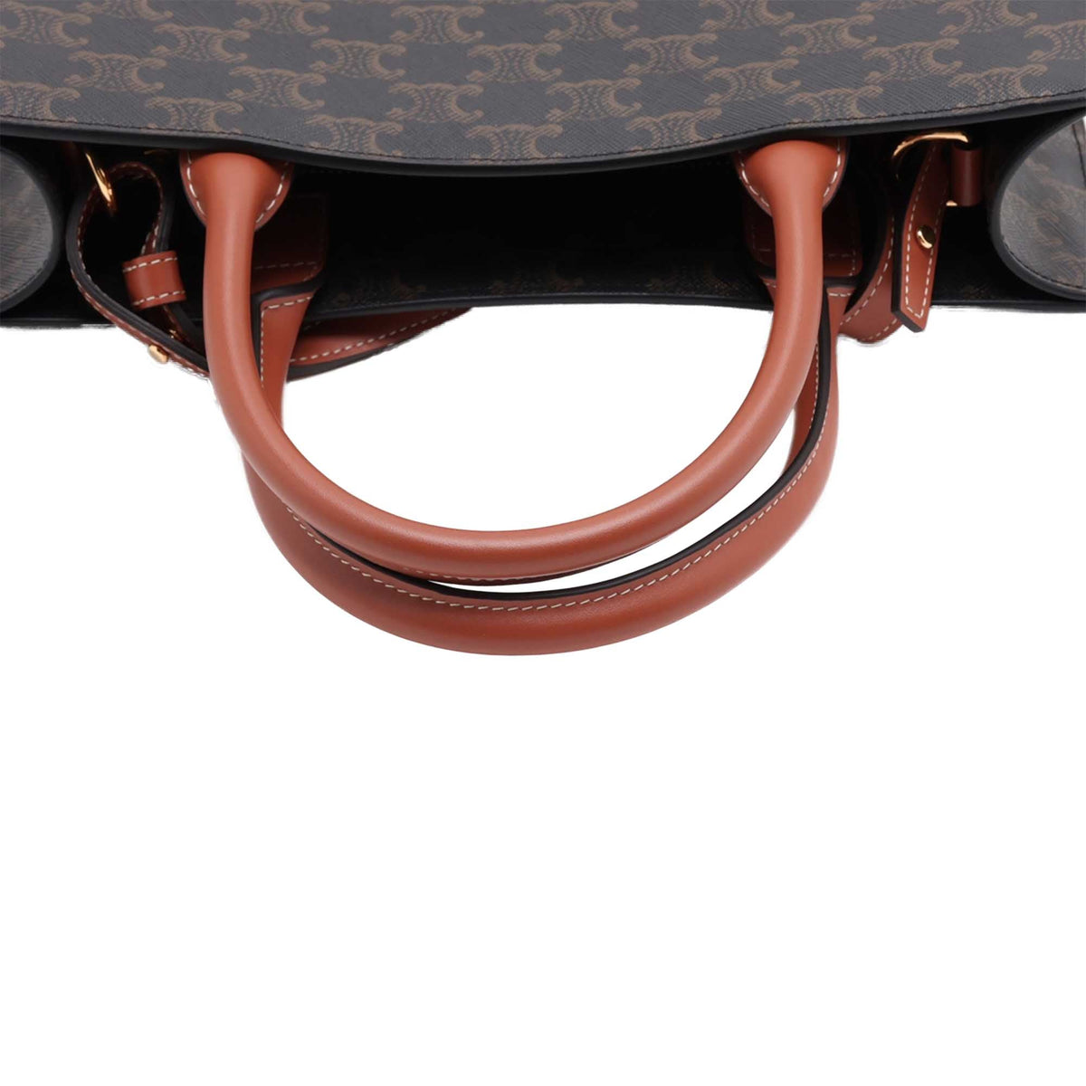 Celine Small Triomphe Coated Canvas Vertical Cabas Tote