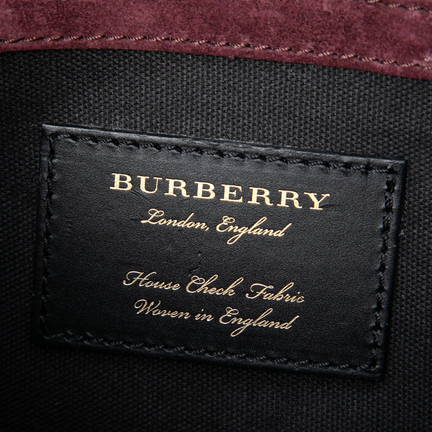 Burberry Small Leather and House Check Canvas Derby Macken Crossbody