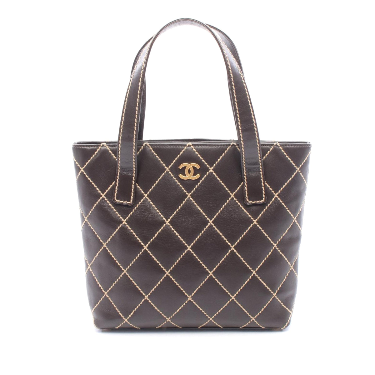 Chanel CC Wild Stitch Calfskin Tote