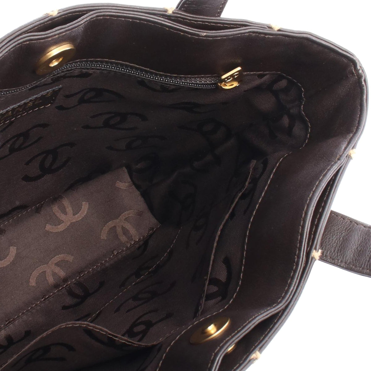 Chanel CC Wild Stitch Calfskin Tote