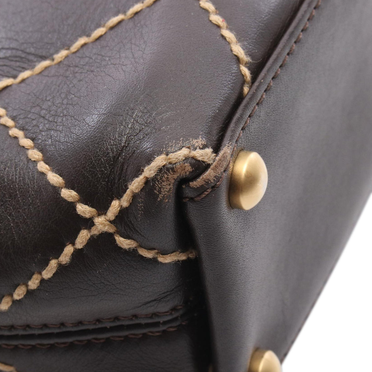 Chanel CC Wild Stitch Calfskin Tote