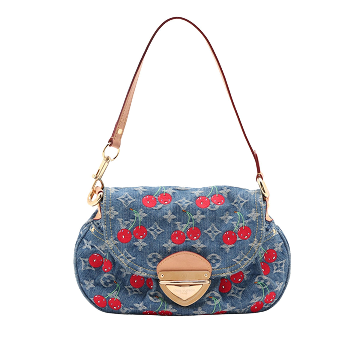 Louis Vuitton Takashi Murakami Monogram Denim Cherry Sunset — Blue