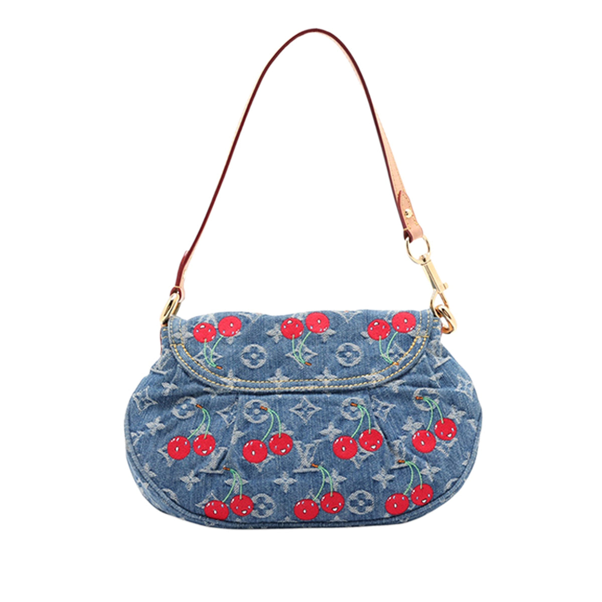 Louis Vuitton Takashi Murakami Monogram Denim Cherry Sunset — Blue