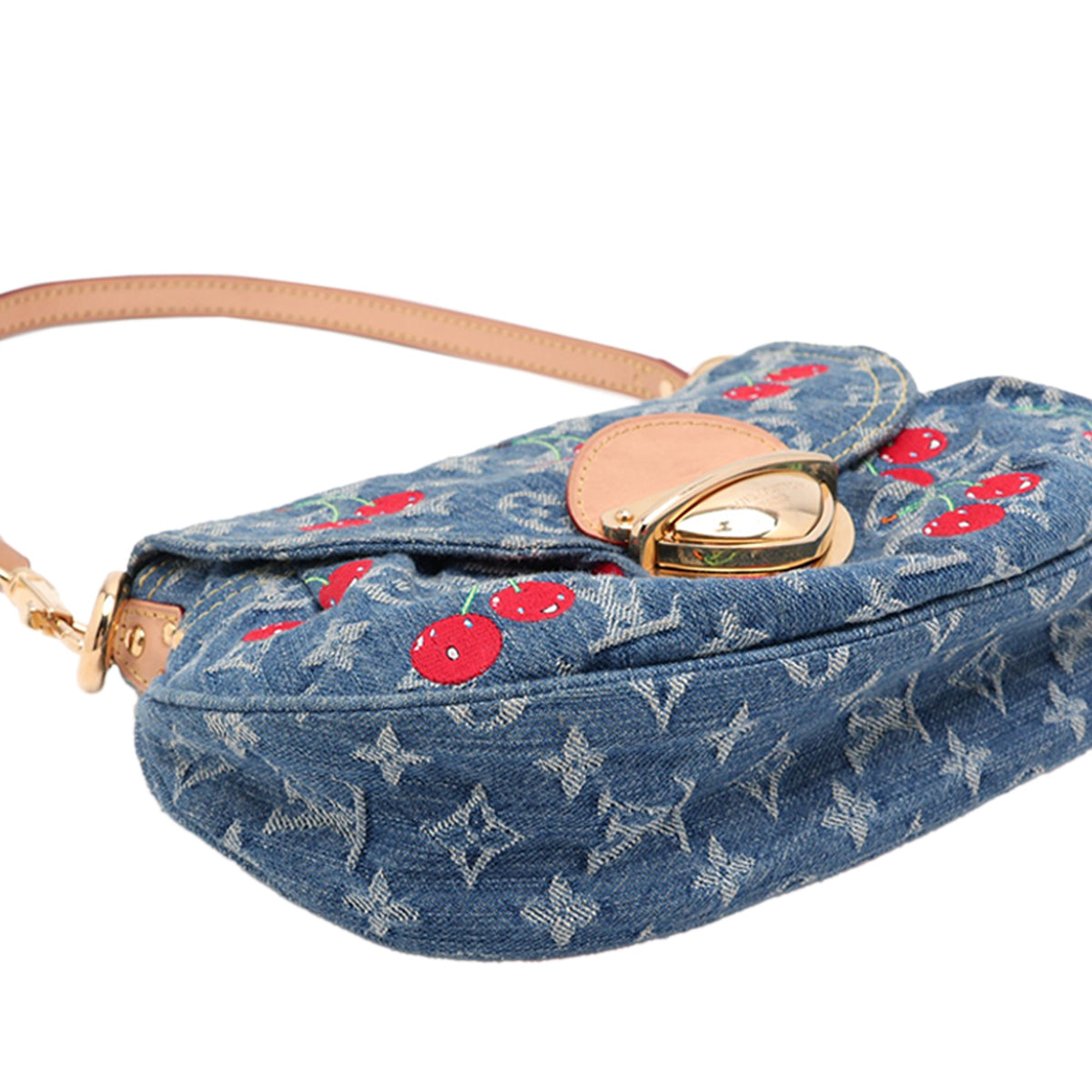 Louis Vuitton Takashi Murakami Monogram Denim Cherry Sunset — Blue