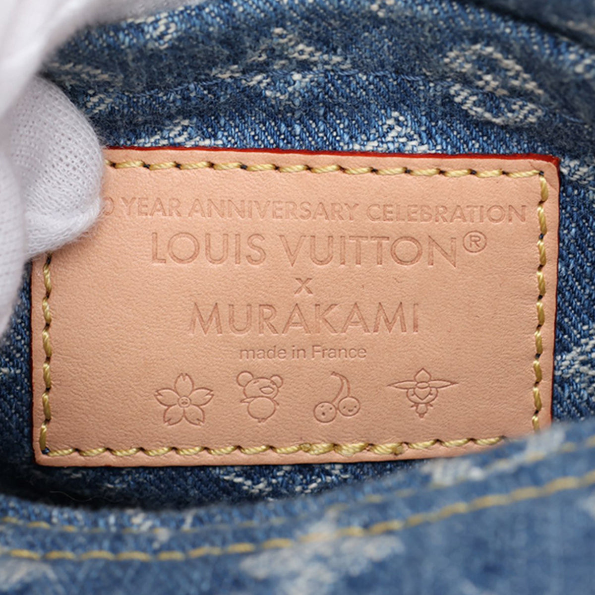 Louis Vuitton Takashi Murakami Monogram Denim Cherry Sunset — Blue