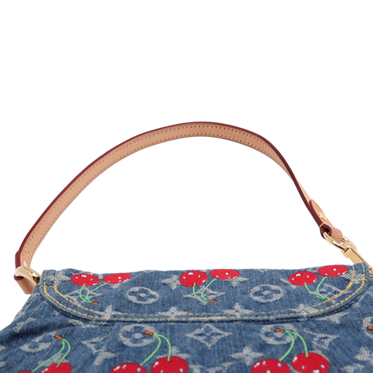 Louis Vuitton Takashi Murakami Monogram Denim Cherry Sunset — Blue