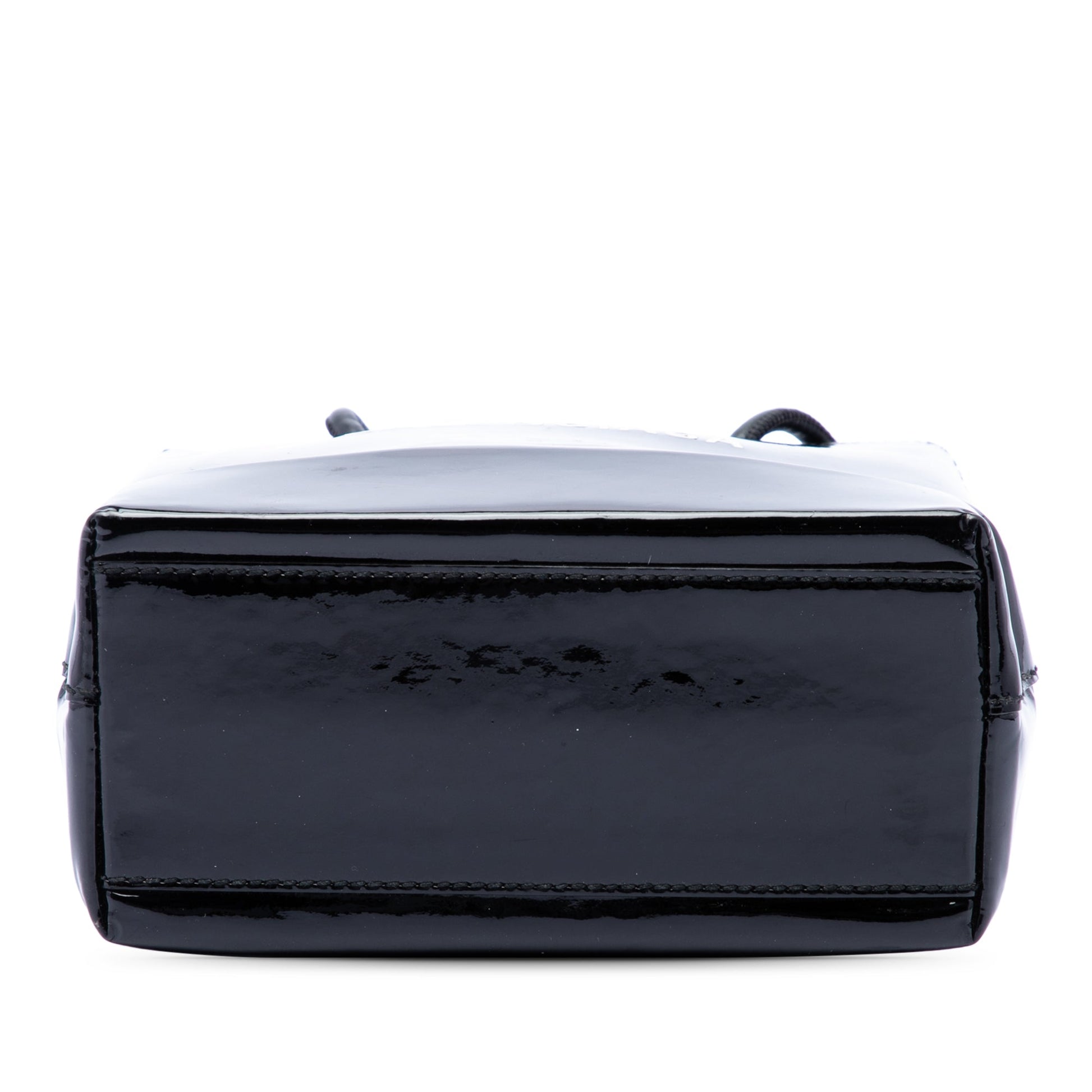 Balenciaga Patent Logo Shopping Tote XXS