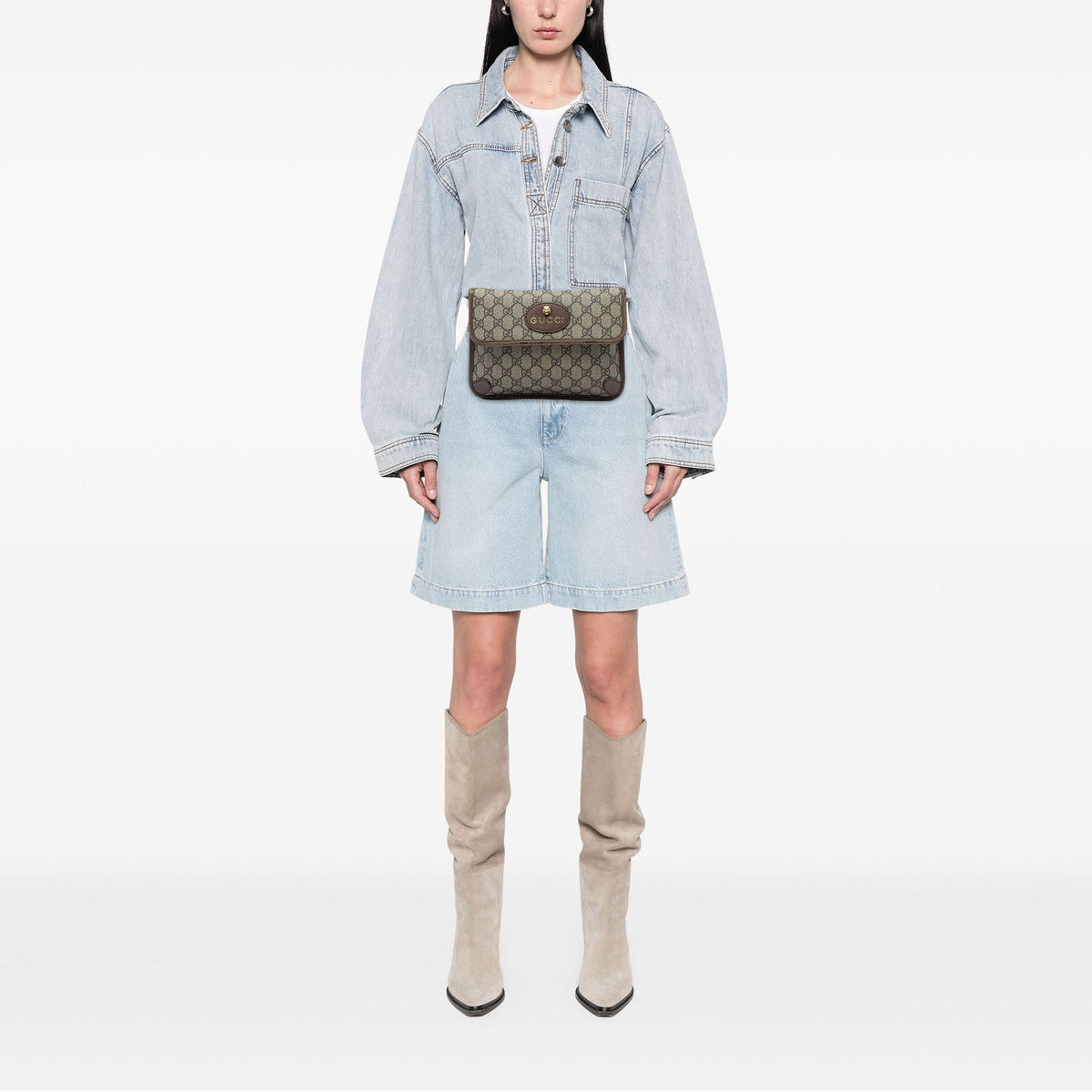 Gucci GG Supreme Web Neo Vintage Belt Bag