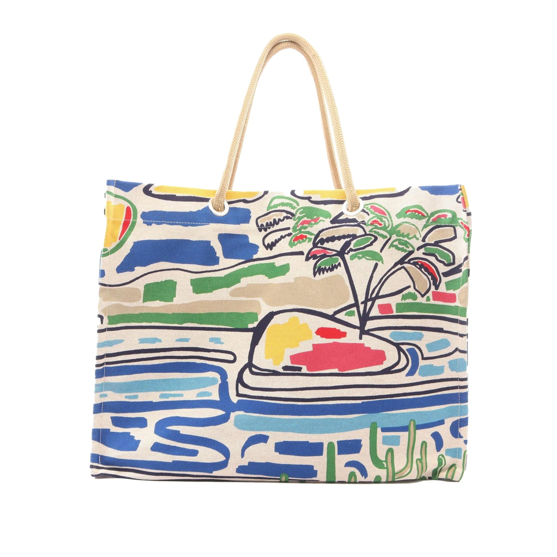 Hermès Toile Farniente Beach Tote