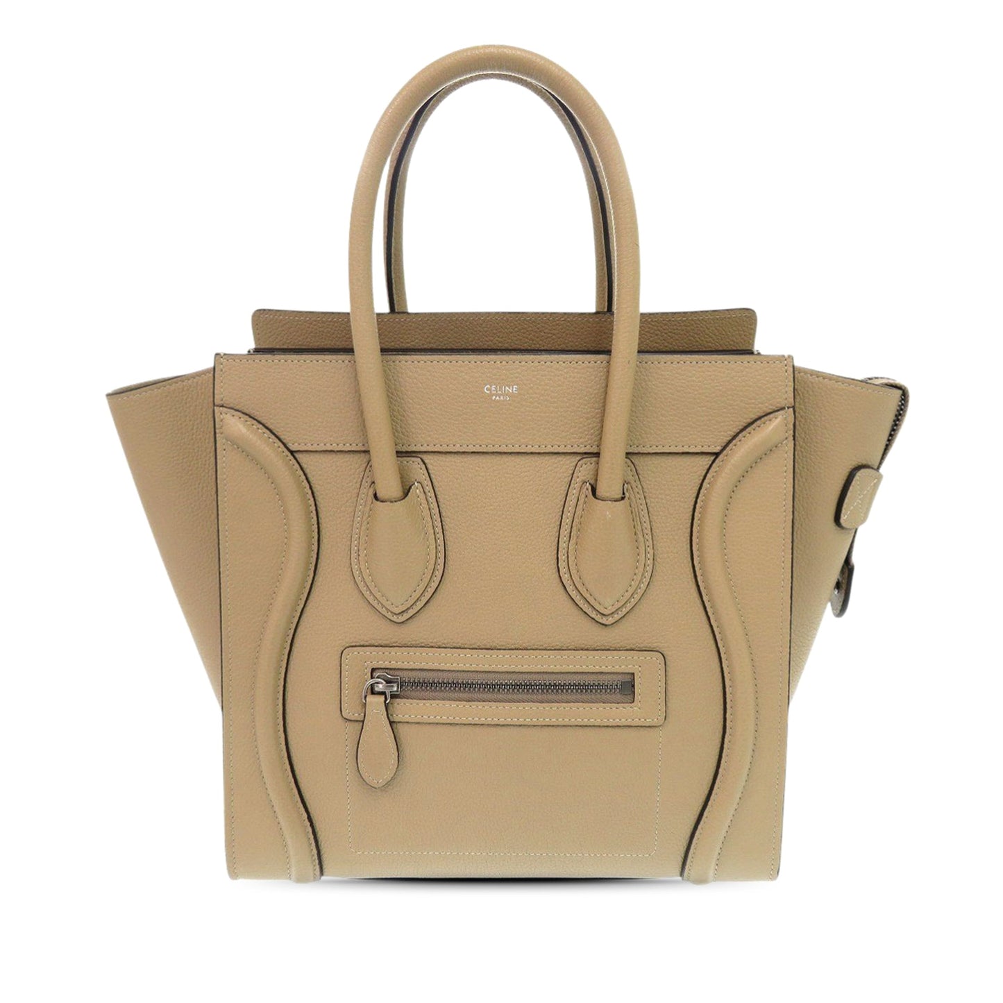 Celine Micro Drummed Calfskin Luggage Tote