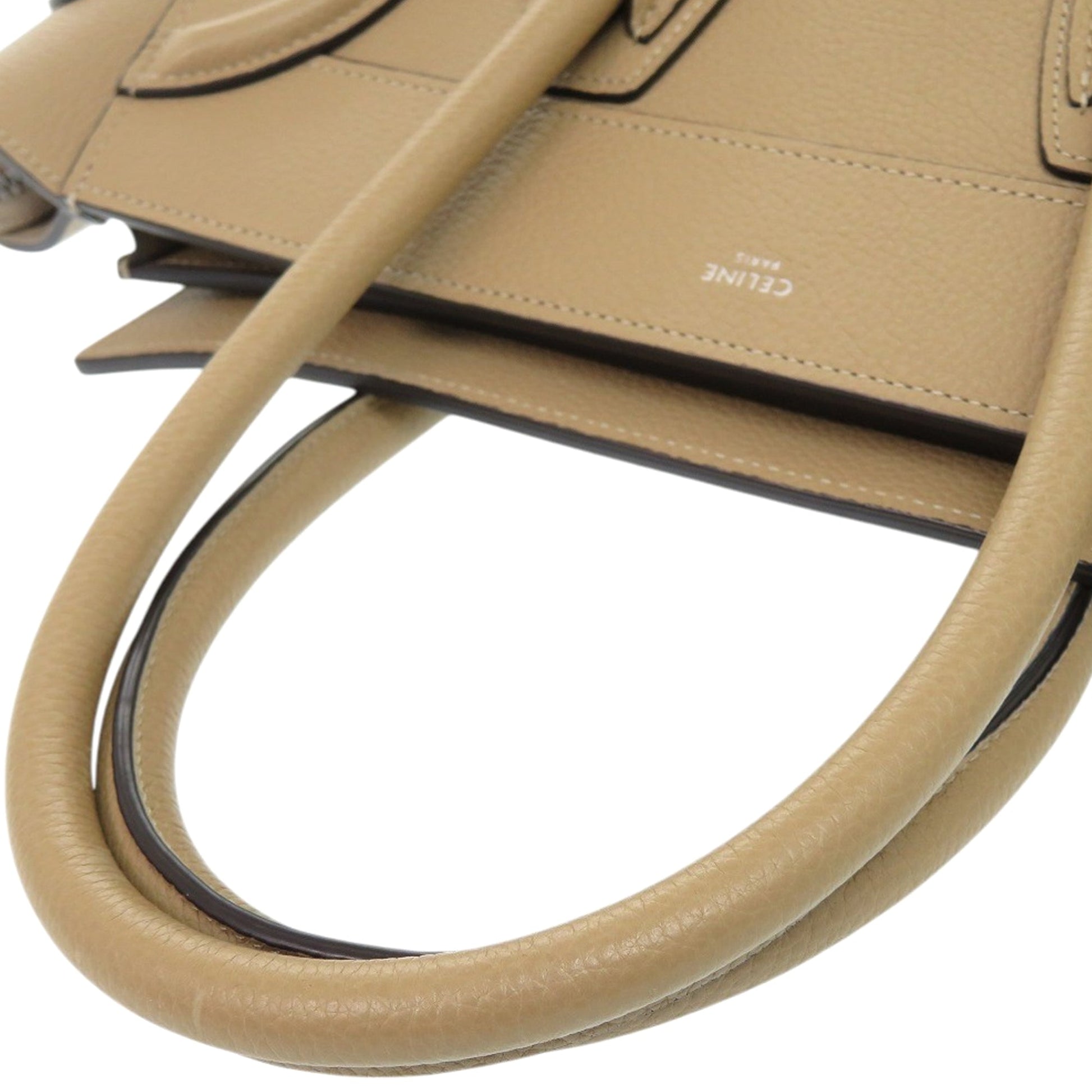 Celine Micro Drummed Calfskin Luggage Tote