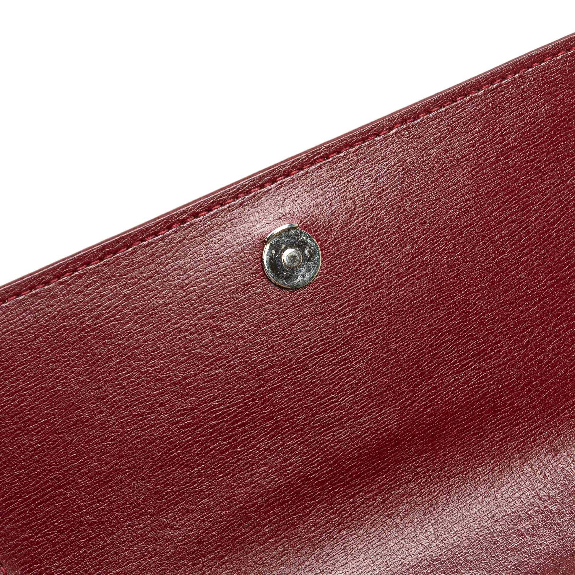 Saint Laurent Mini Calfskin Monogram Sunset Wallet on Chain
