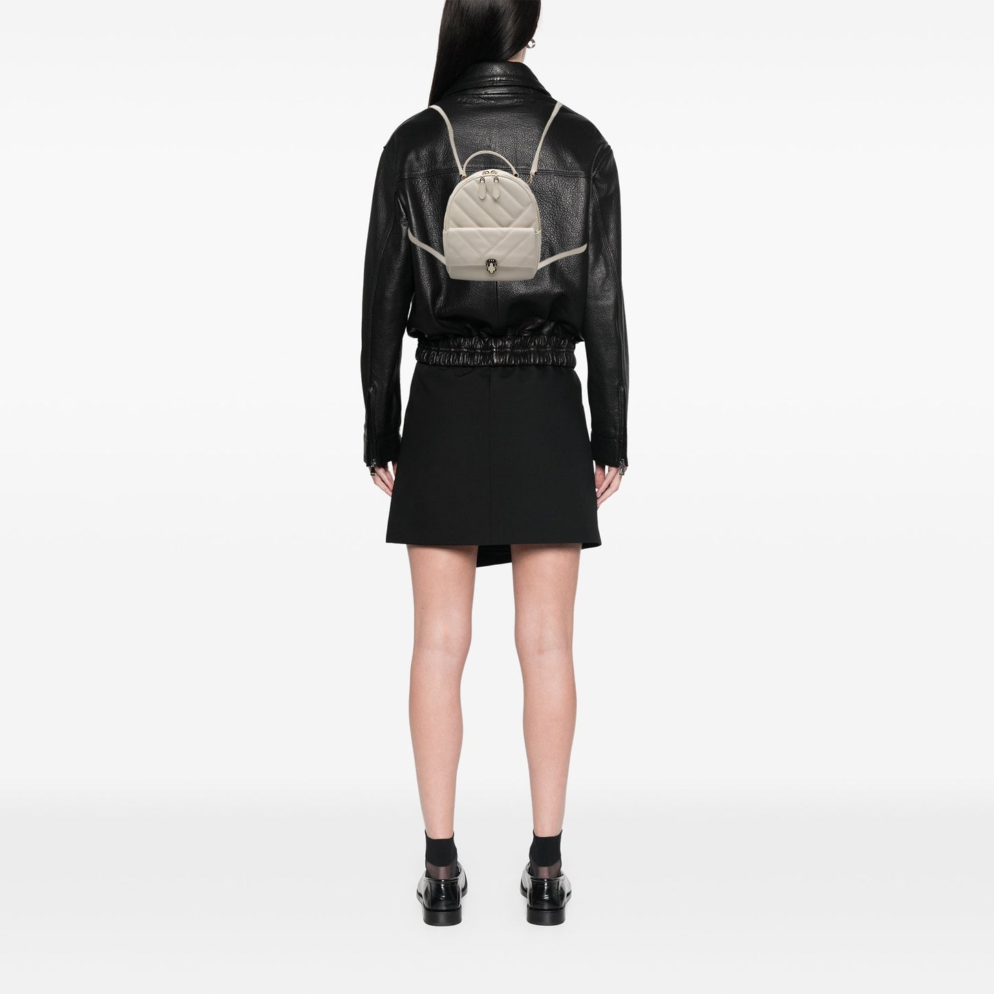 Quilted Leather Serpenti Forever Cabochon Backpack