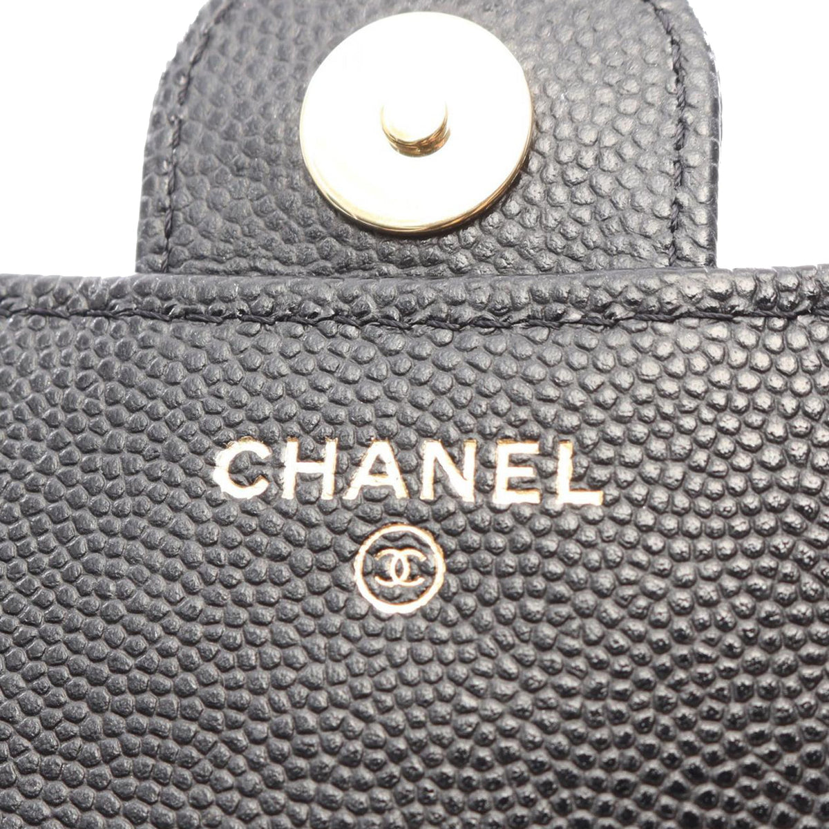 Chanel CC Quilted Caviar Phone Case
