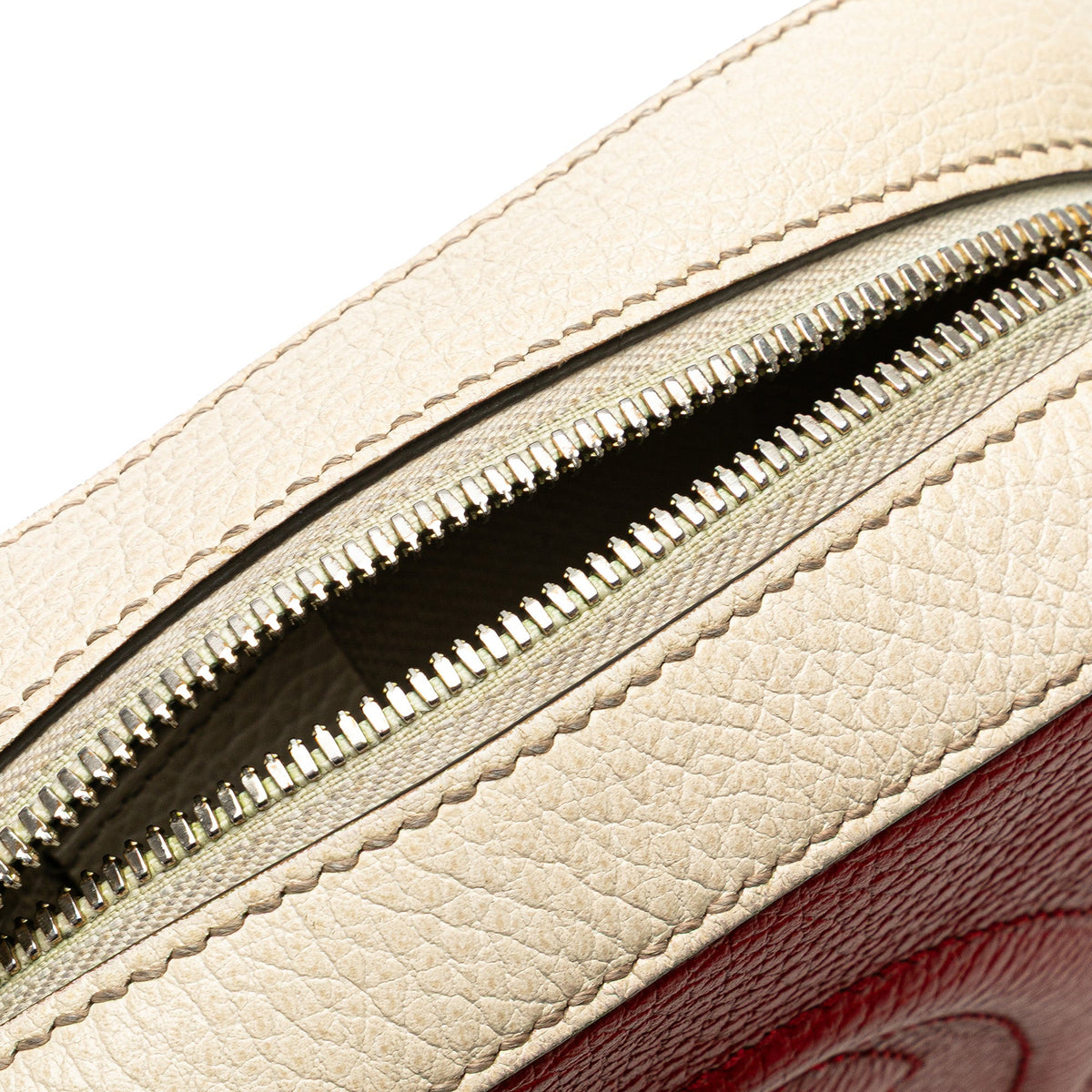 Gucci Small Tricolor Leather Soho Disco Crossbody — Red