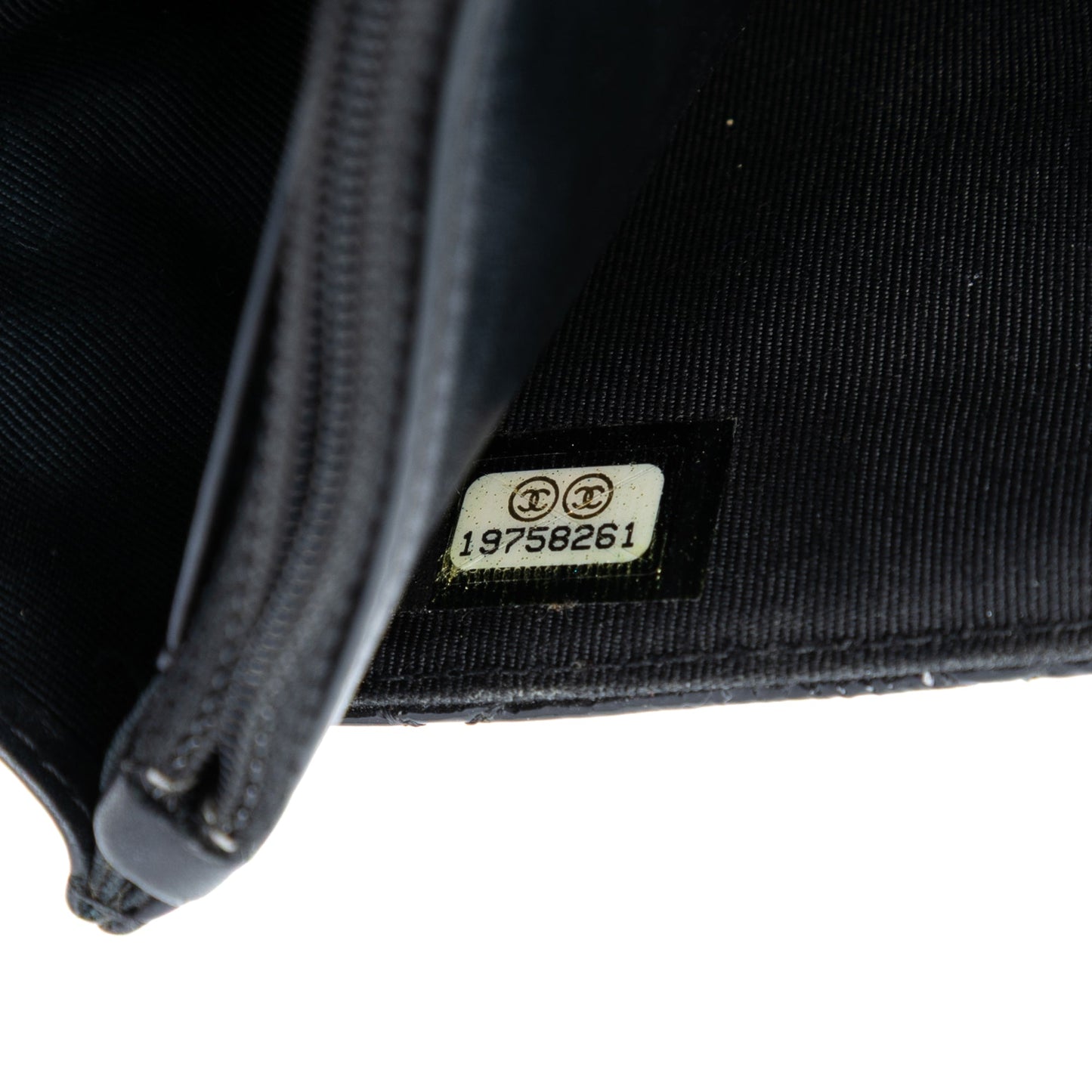 Chanel CC Quilted Shiny Aged Calfskin Wallet On Chain