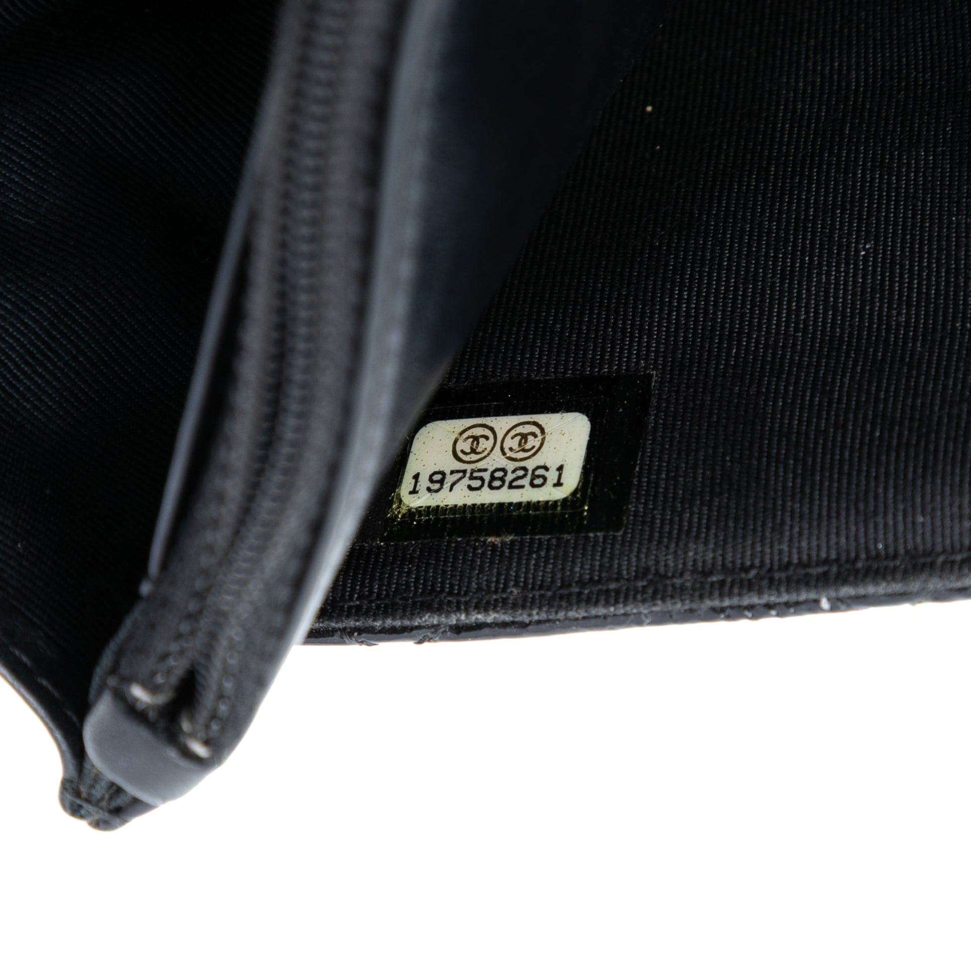 Chanel CC Quilted Shiny Aged Calfskin Wallet On Chain