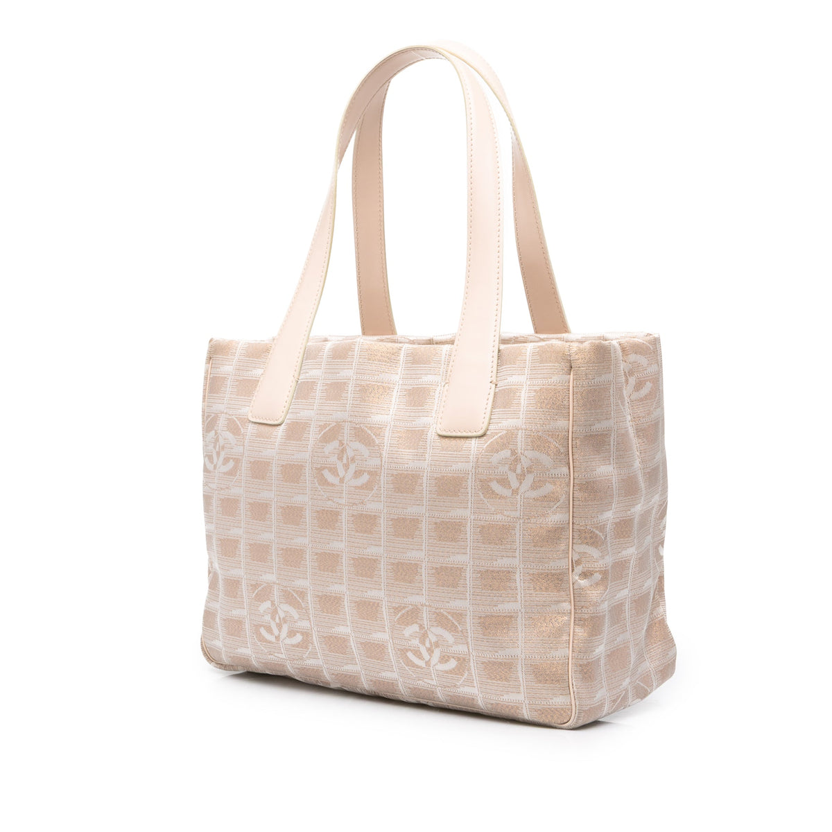 Chanel New Travel Line Nylon Tote — Beige