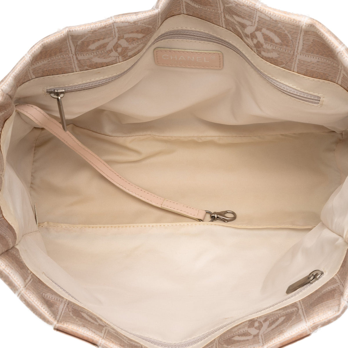 Chanel New Travel Line Nylon Tote — Beige