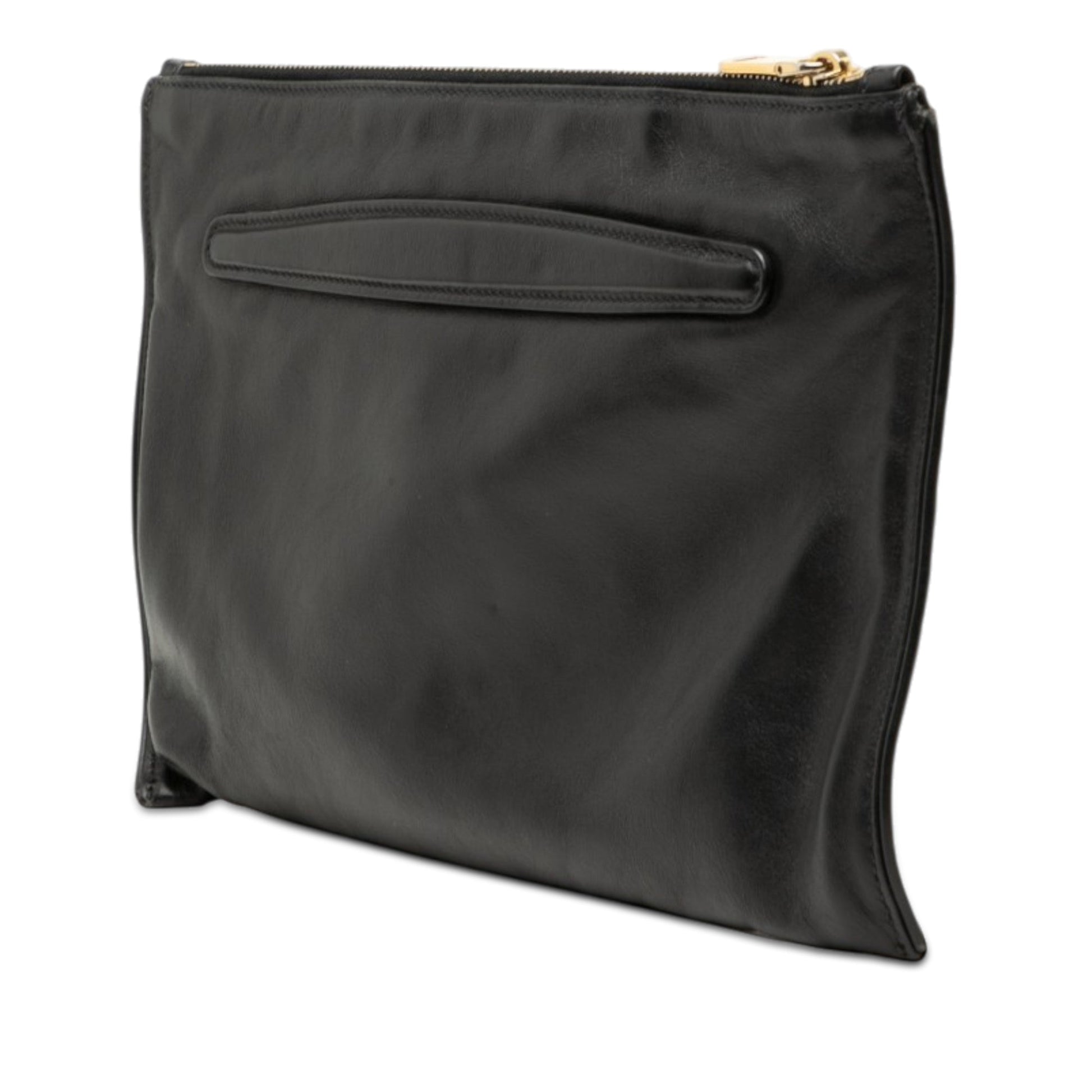 Miu Miu Studded Leather Zip Clutch