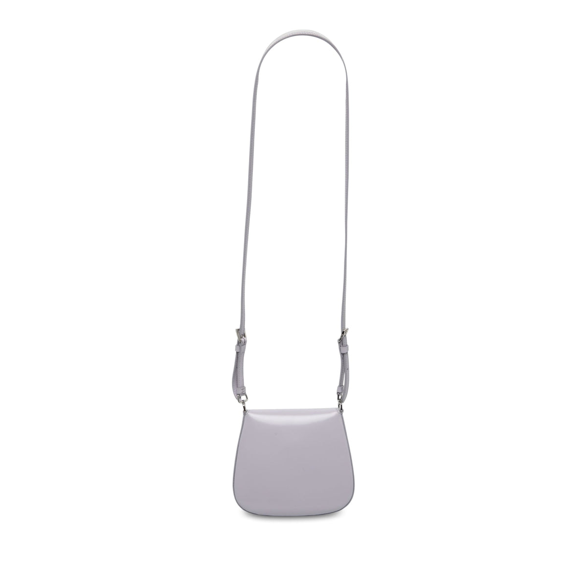 Prada Mini Brushed Leather Cleo Flap — Purple